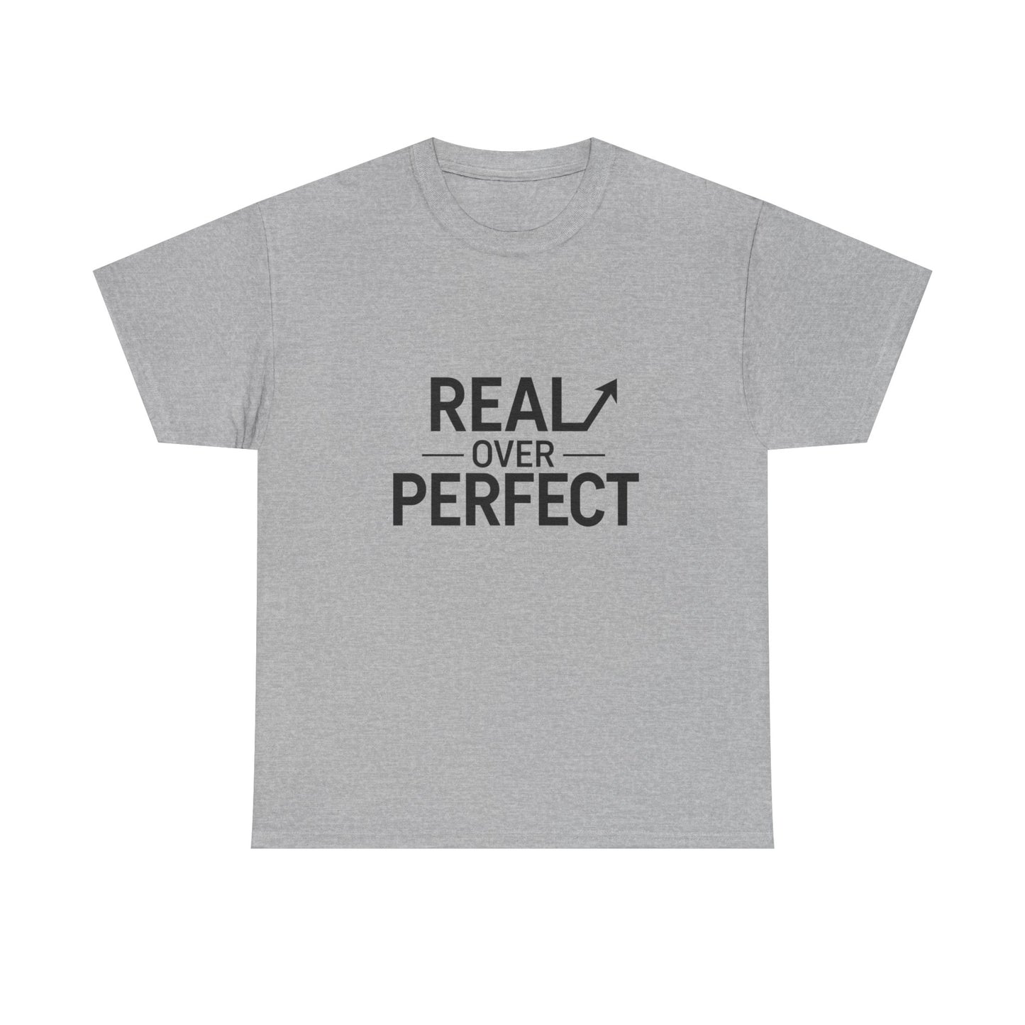 Real Over Perfect T-Shirt — Inspirational Christian Faith Tee