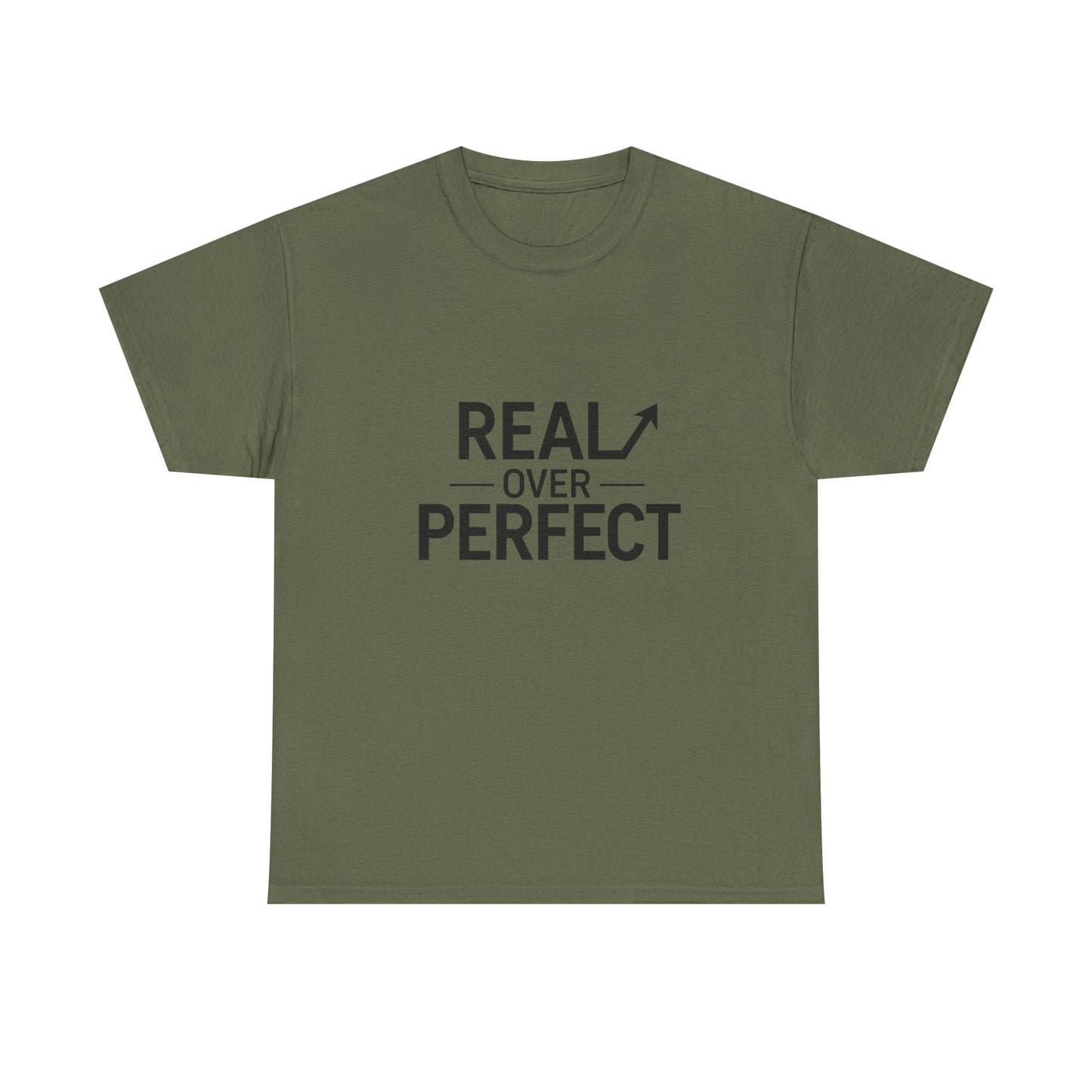 Real Over Perfect T-Shirt — Inspirational Christian Faith Tee