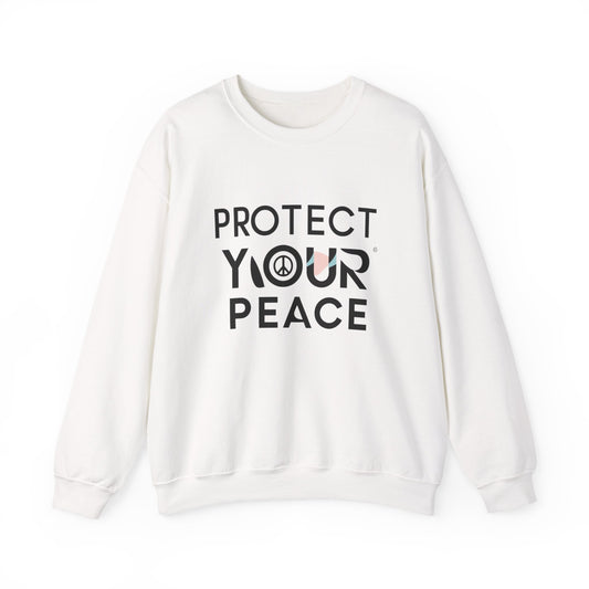 Protect Your Peace Sweatshirt — Cozy Crewneck with Peace Symbol