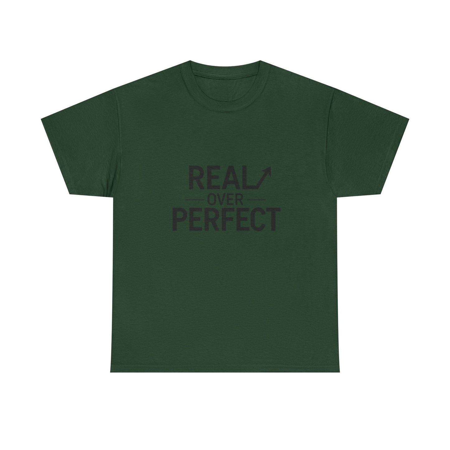Real Over Perfect T-Shirt — Inspirational Christian Faith Tee