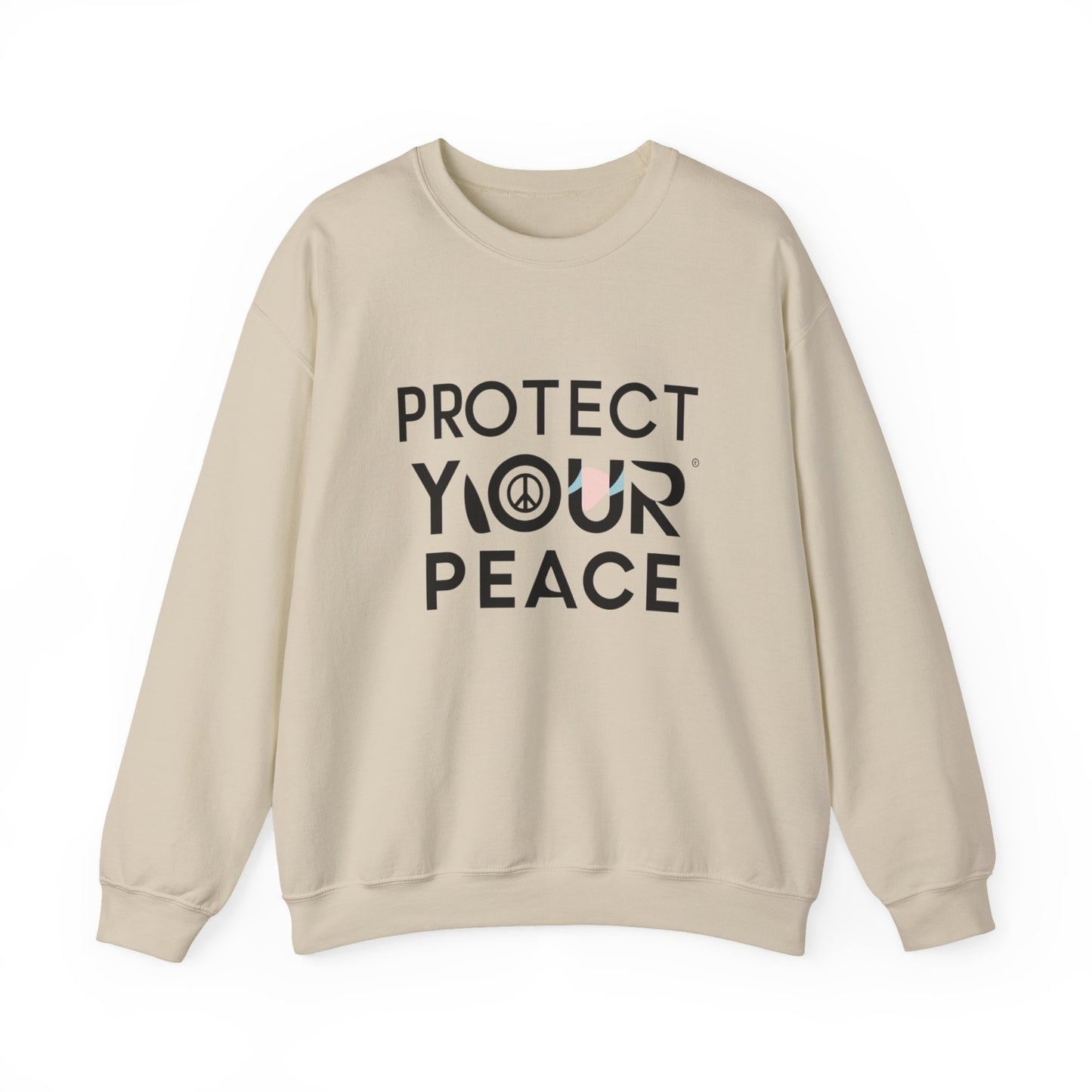 Protect Your Peace Sweatshirt — Cozy Crewneck with Peace Symbol