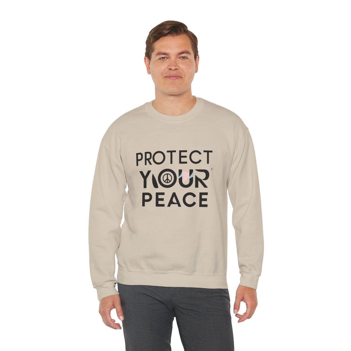 Protect Your Peace Sweatshirt — Cozy Crewneck with Peace Symbol