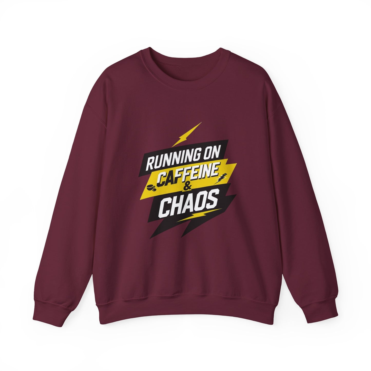 Running on Caffeine & Chaos Crewneck Sweatshirt