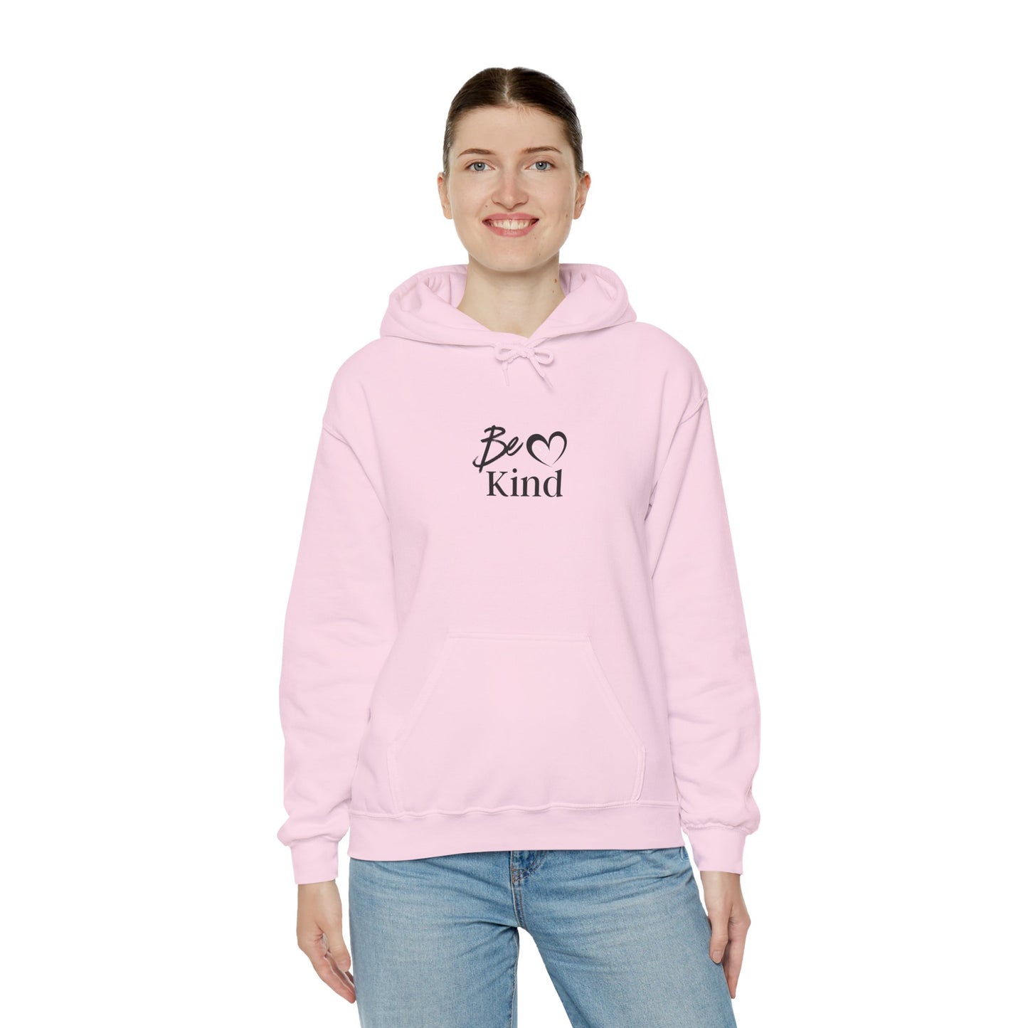 Kind Heart Hoodie — "Be Kind" Minimal Script Comfort Sweatshirt