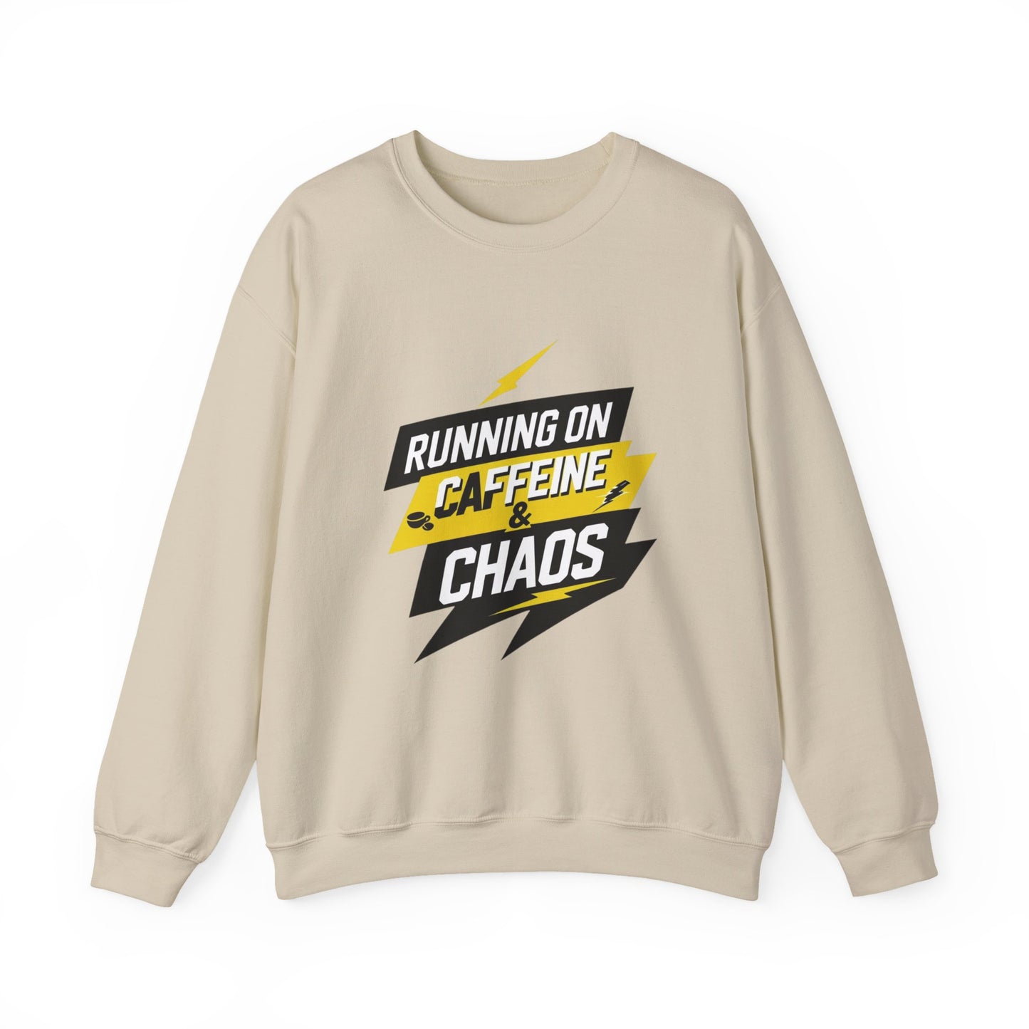 Running on Caffeine & Chaos Crewneck Sweatshirt