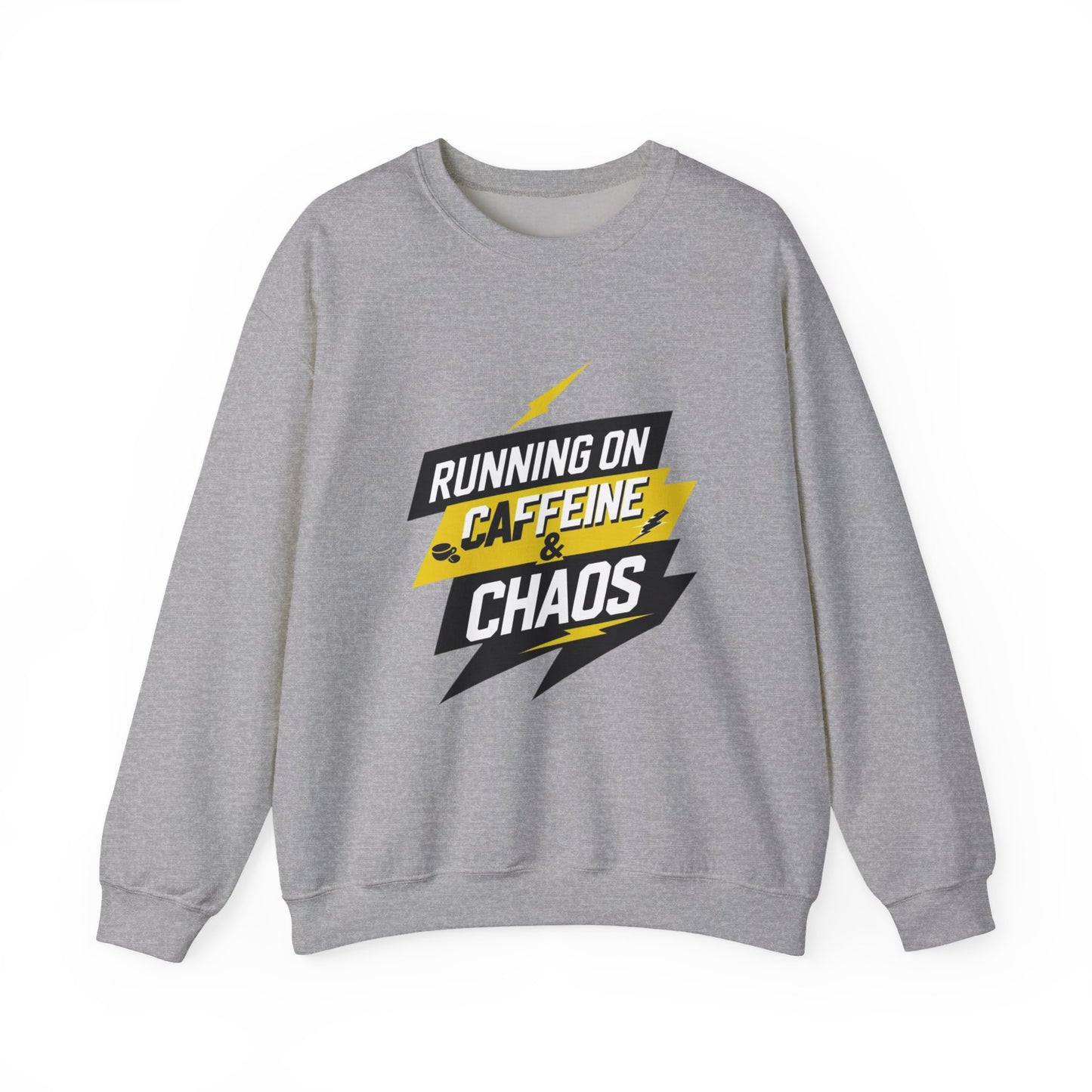 Running on Caffeine & Chaos Crewneck Sweatshirt