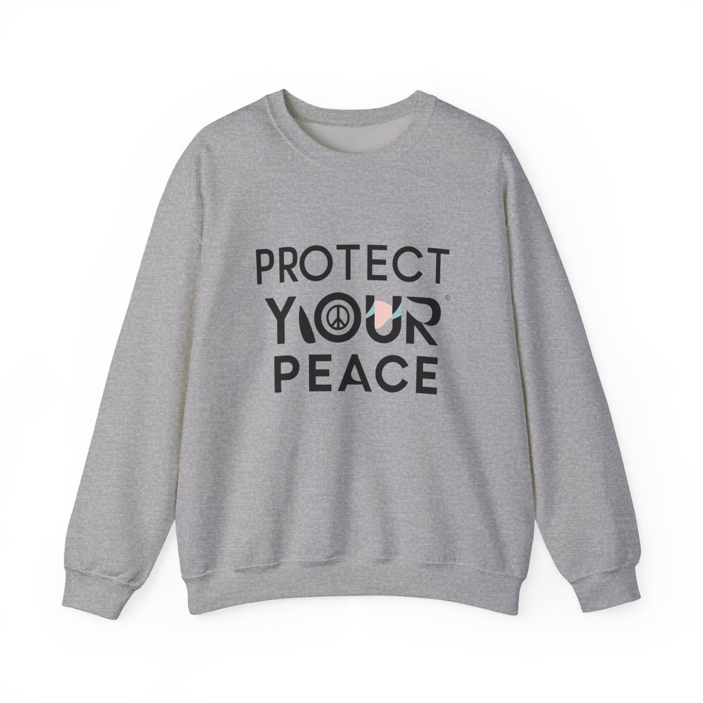 Protect Your Peace Sweatshirt — Cozy Crewneck with Peace Symbol