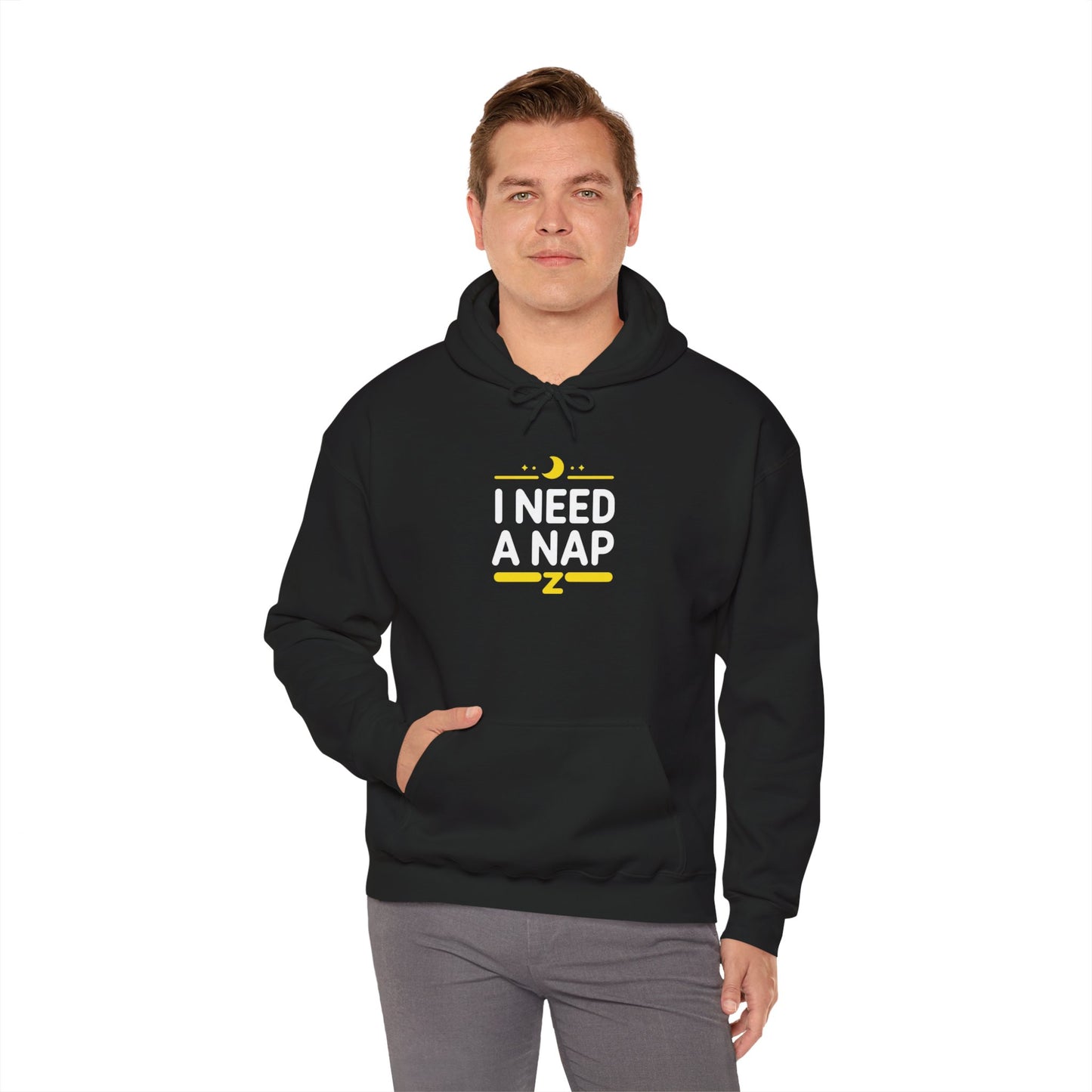 I Need a Nap Hoodie — Funny Sleepy Graphic Pullover